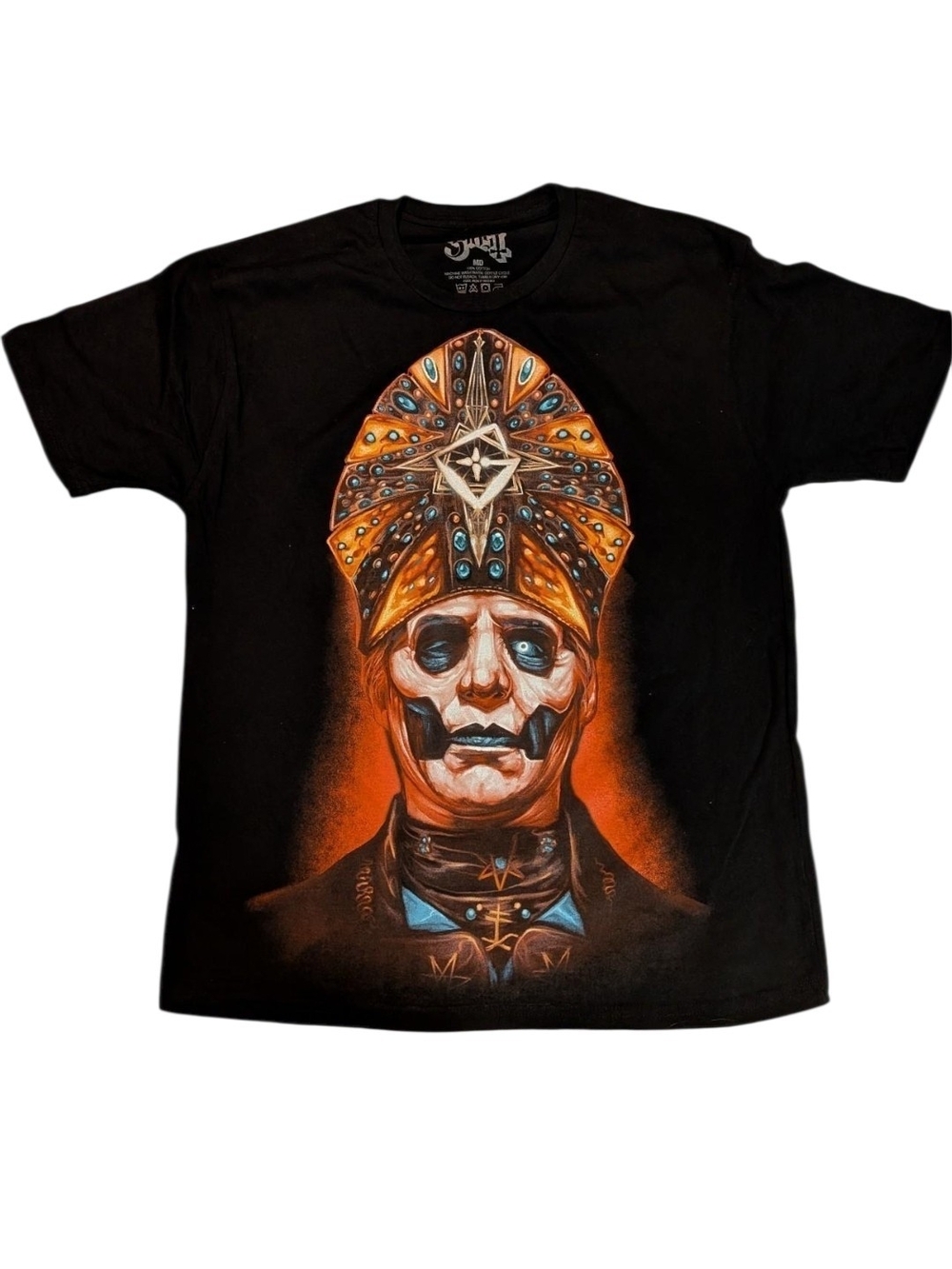 Ghost Band Papa Emeritus Graphic Tee Sz XL P2P 25-29 New